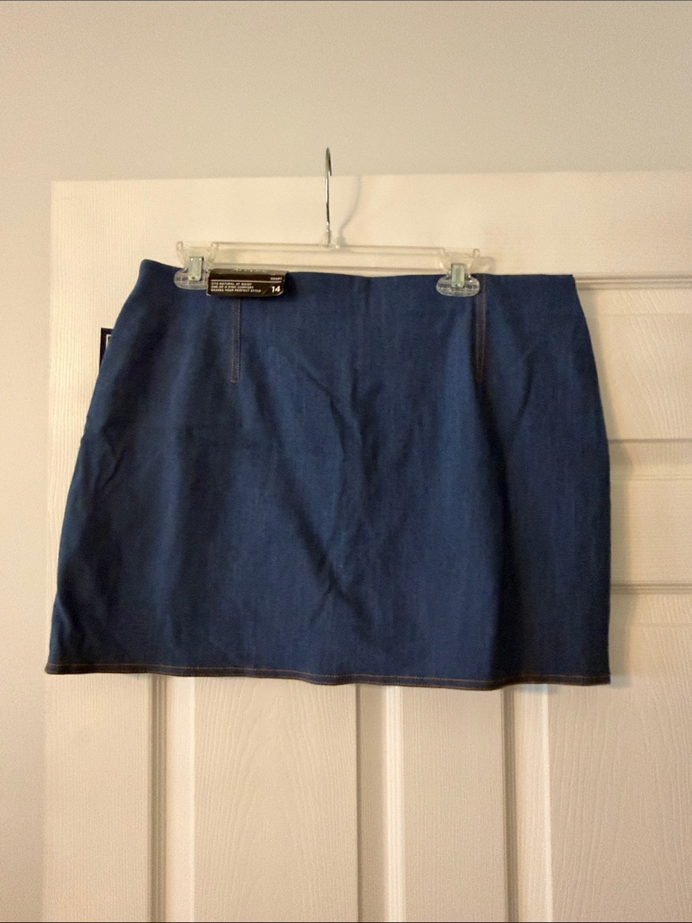 Attyre  Blue Denim Mini Skorts with Colorful Button Row size 14 brand new L15 - Picture 3 of 8